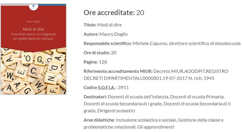 modi di dire ebook formazione docenti colloqui scolastici intervista autore mauro doglio corso di formazione